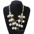 2015 Latest Design Pearl Necklace chain gold necklace with Pearl Jewelry wholesale